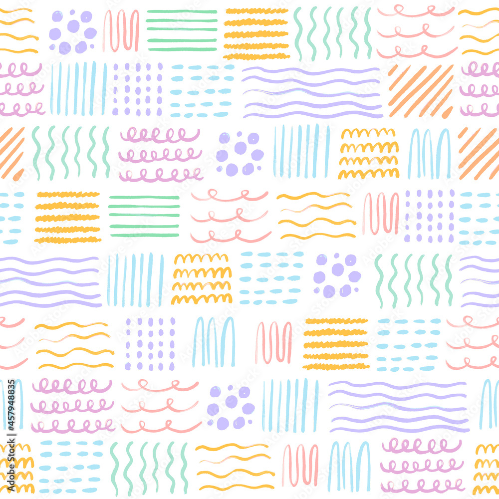abstract colorful doodle line seamless pattern abstract colorful doodle line seamless pattern