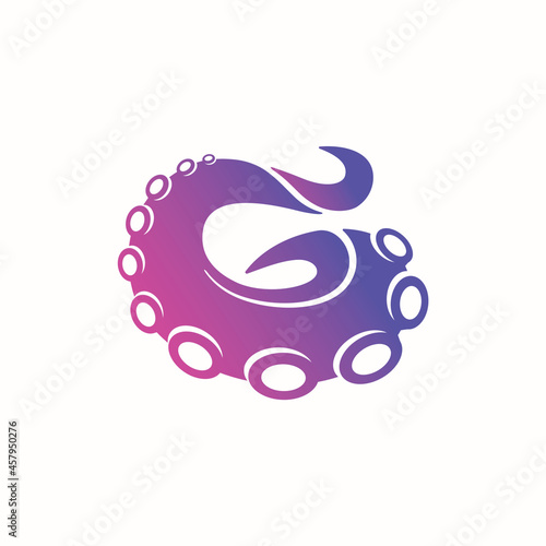  Octopus Letter G logo