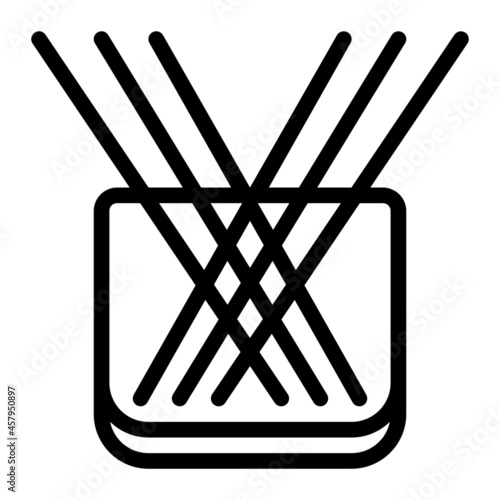 Pasta icon with outline style. Suitable for website design, logo, app and UI. Based on the size of the icon in general, so it can be reduced.