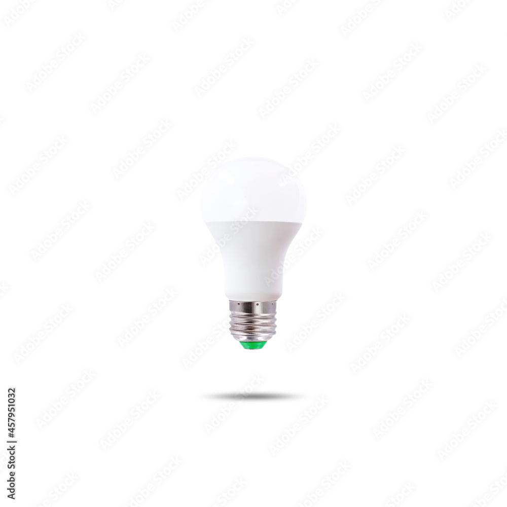 LED energy-saving lamp, screw cap E27 230v isolated on white background. LED energy-saving lamp, screw cap E27 230v isolated on white background.