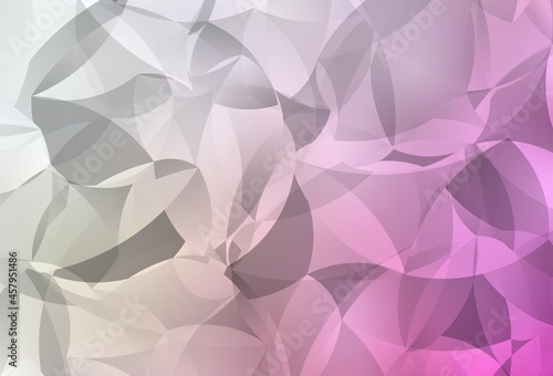 Light Pink, Yellow vector polygon abstract backdrop.