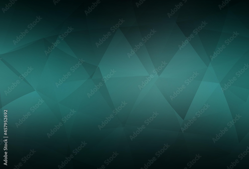 Dark Green vector polygon abstract background. Dark Green vector polygon abstract background.