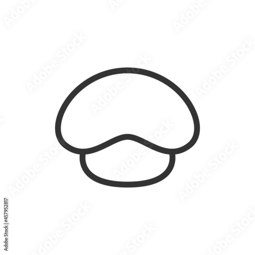 Thin line icon of mushroom.