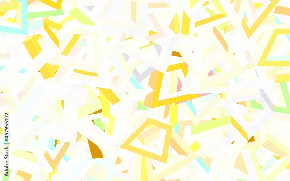 Light Green, Yellow vector texture with abstract forms. Light Green, Yellow vector texture with abstract forms.