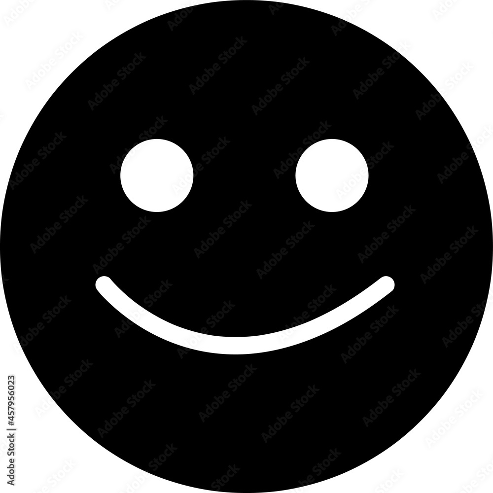 Fototapeta premium Face sign icon, vector illustration. Flat design style.eps