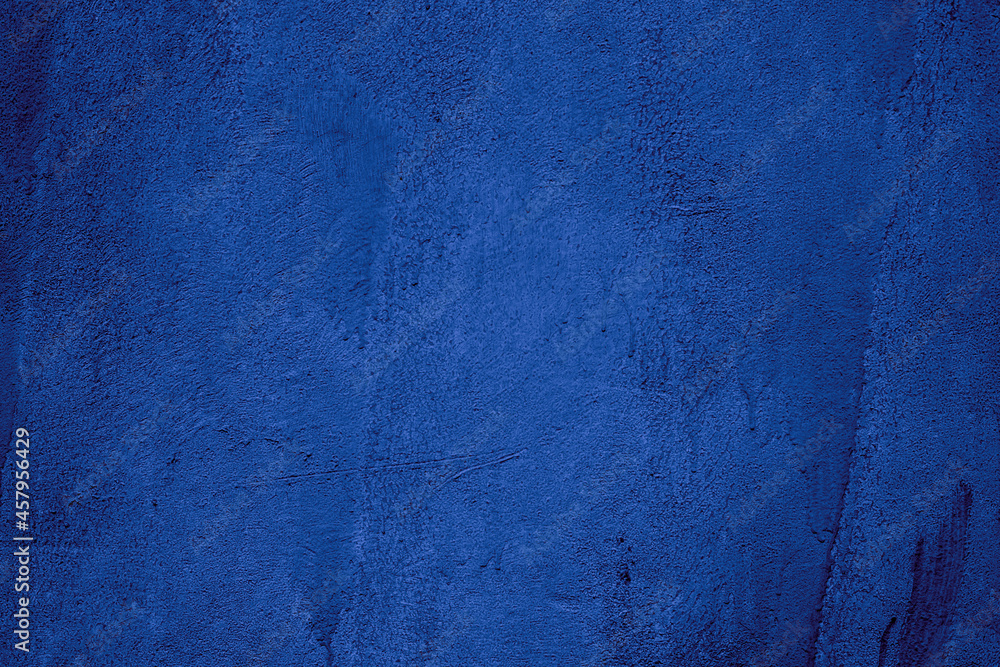 Obraz premium Old wall pattern texture cement blue dark. Wall Cement Backgrounds & Textures.