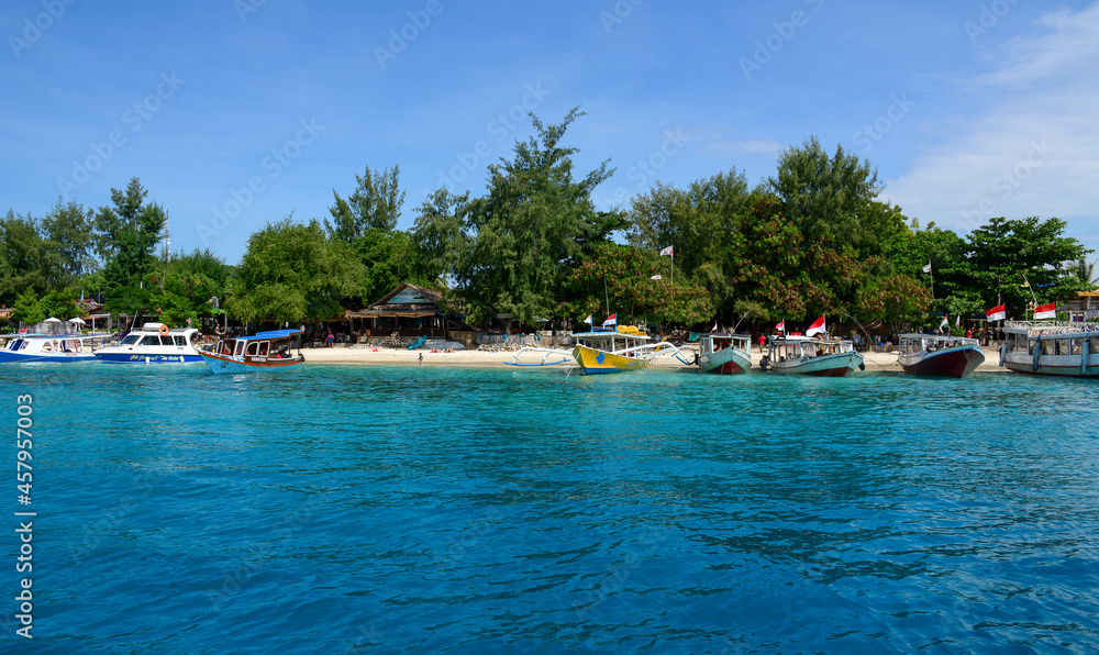 Beautiful seascape at summer on Lombok Island