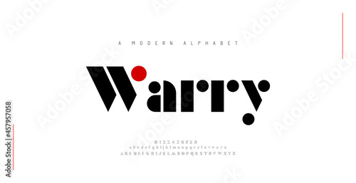 Minimal modern alphabet fonts. Typography minimalist urban digital fashion future creative logo font. vector illustration