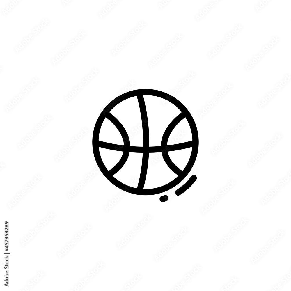 Basket Ball Sport Monoline Symbol Icon Logo for Graphic Design, UI UX, Game, Android Software, and Website. Basket Ball Sport Monoline Symbol Icon Logo for Graphic Design, UI UX, Game, Android Software, and Website.