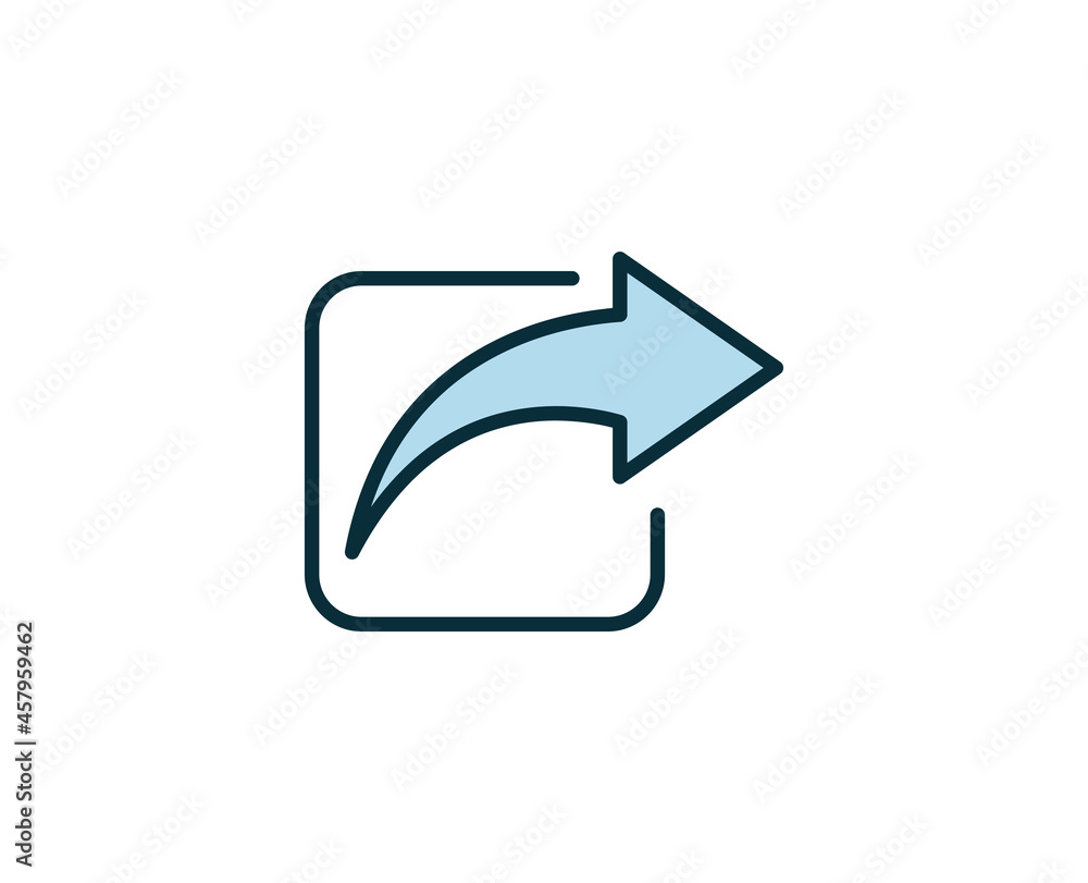 Share premium line icon. Simple high quality pictogram. Modern outline style icons. Stroke vector illustration on a white background. Share premium line icon. Simple high quality pictogram. Modern outline style icons. Stroke vector illustration on a white background.