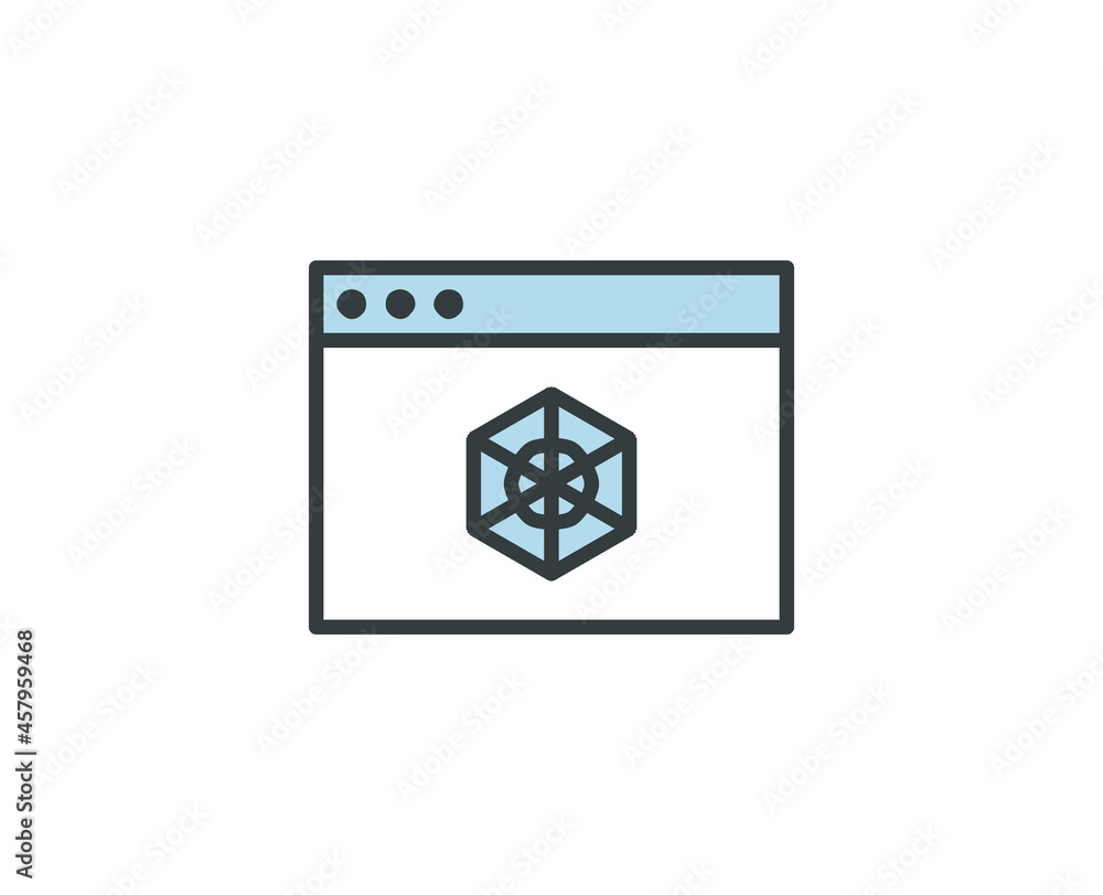 Web page premium line icon. Simple high quality pictogram. Modern outline style icons. Stroke vector illustration on a white background. Web page premium line icon. Simple high quality pictogram. Modern outline style icons. Stroke vector illustration on a white background.