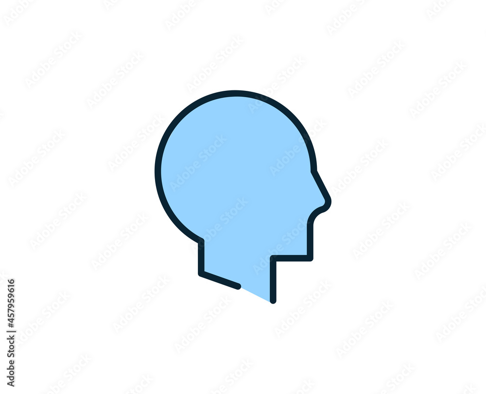 Head line icon. High quality outline symbol for web design or mobile app. Thin line sign for design logo. Color outline pictogram on white background Head line icon. High quality outline symbol for web design or mobile app. Thin line sign for design logo. Color outline pictogram on white background