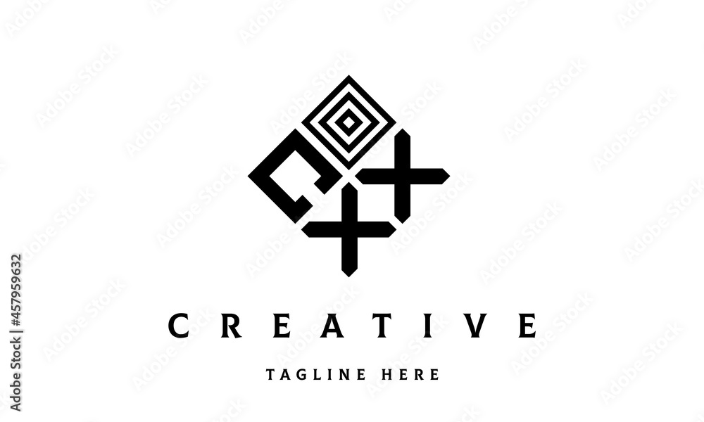 Obraz premium CXX rectangle three latter logo