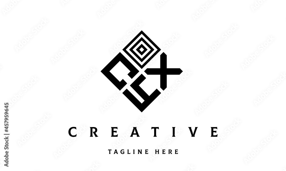 Obraz premium CXY rectangle three latter logo