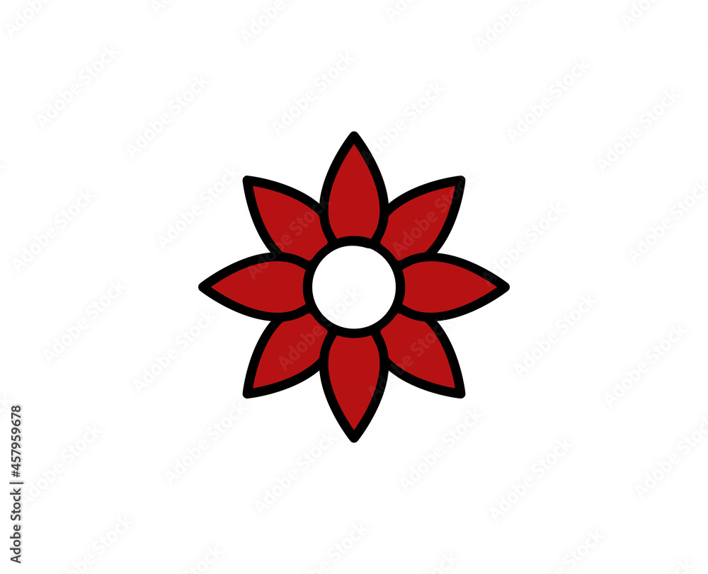 Flower premium line icon. Simple high quality pictogram. Modern outline style icons. Stroke vector illustration on a white background. Flower premium line icon. Simple high quality pictogram. Modern outline style icons. Stroke vector illustration on a white background.