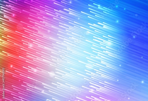 Light Multicolor vector background with stright stripes.