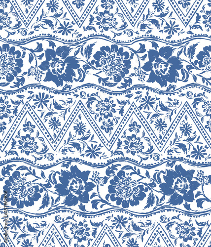 Abstract and seamless chintz pattern,