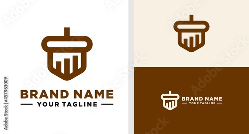 WALNUT LOGO INVESTMENT NEGATIVE SPACE EDITABLE
