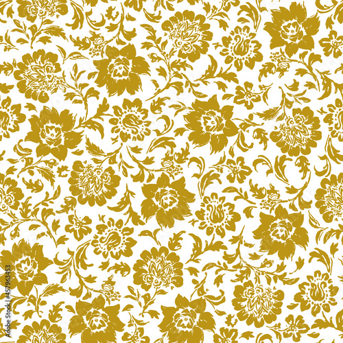 Abstract and seamless chintz pattern,