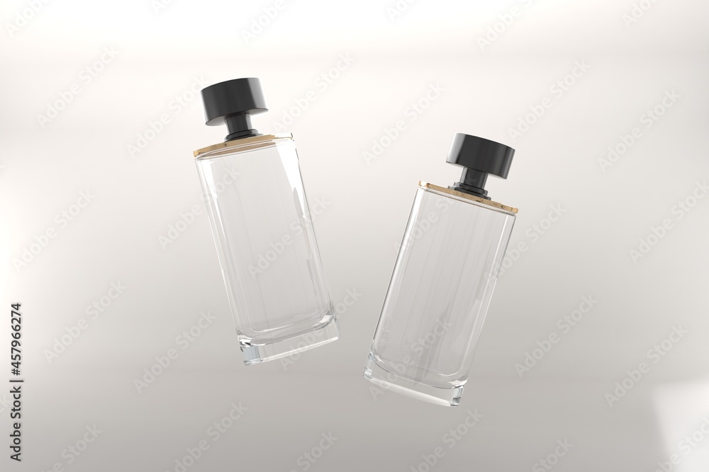 3D Rendered Bottles Mockup Template 3D Rendered Bottles Mockup Template