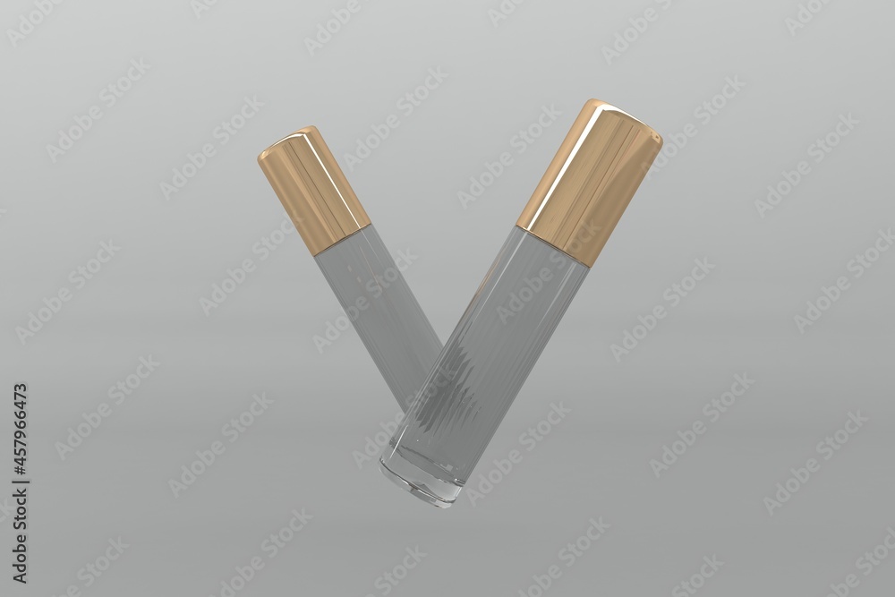 3D Rendered Bottles Mockup Template 3D Rendered Bottles Mockup Template