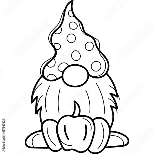 halloween_fall gnome line icon