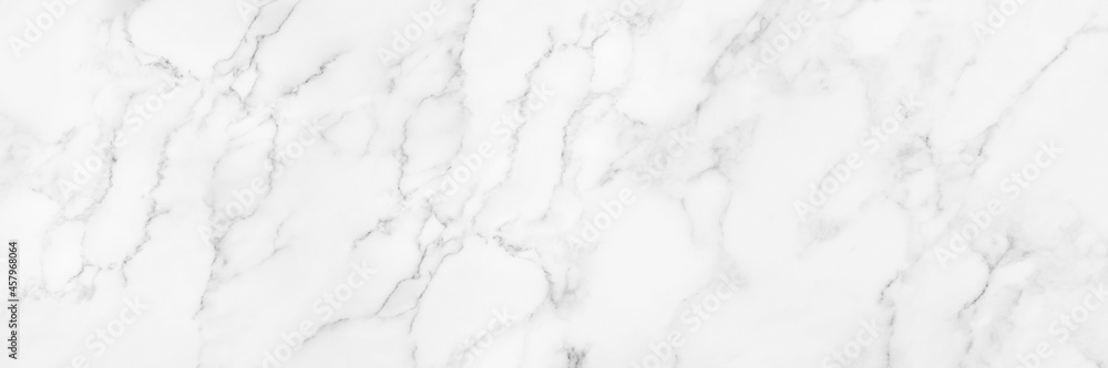 Panorama white marble texture for background or tiles floor decorative design. - obrazy, fototapety, plakaty 