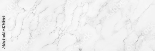 Panorama white marble texture for background or tiles floor decorative design. © ParinPIX