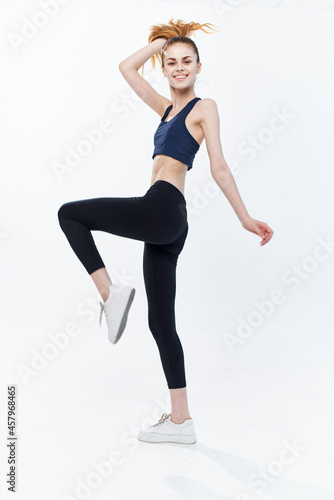 athletic woman workout lifestyle jumping jogging cardio © SHOTPRIME STUDIO
