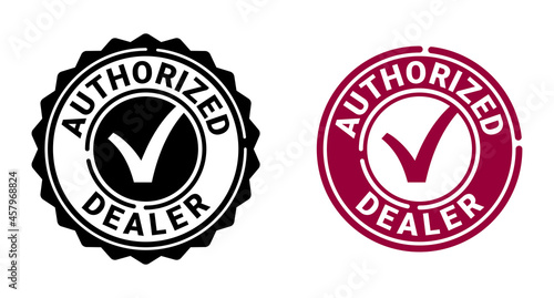 Authorized dealer stamp for verified seller