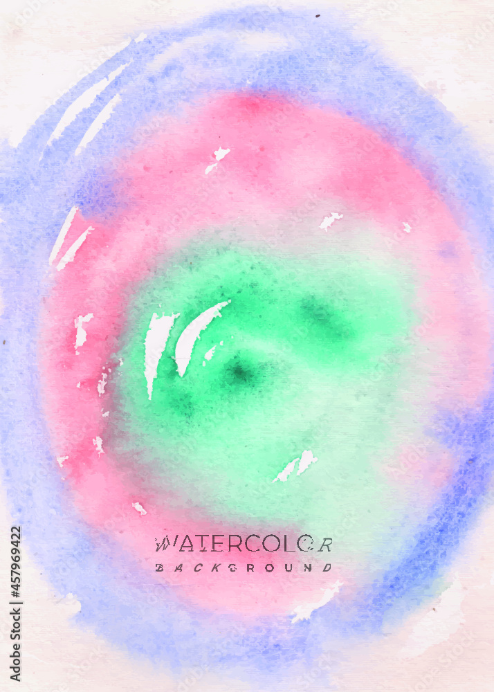 Fototapeta premium Beautiful hand painted watercolor background