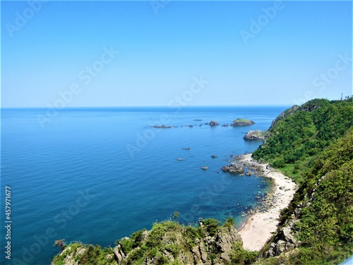 佐渡島（新潟県）の海岸線