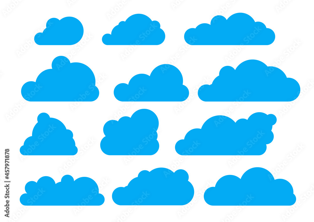 Set of Clouds Illustration