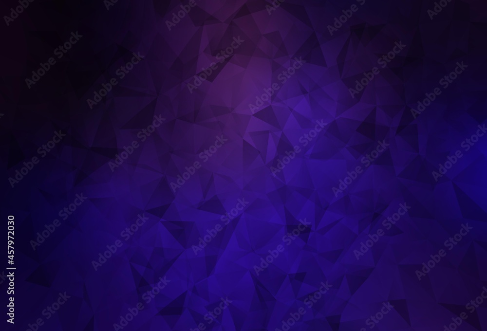 Fototapeta premium Dark Purple, Pink vector abstract mosaic backdrop.