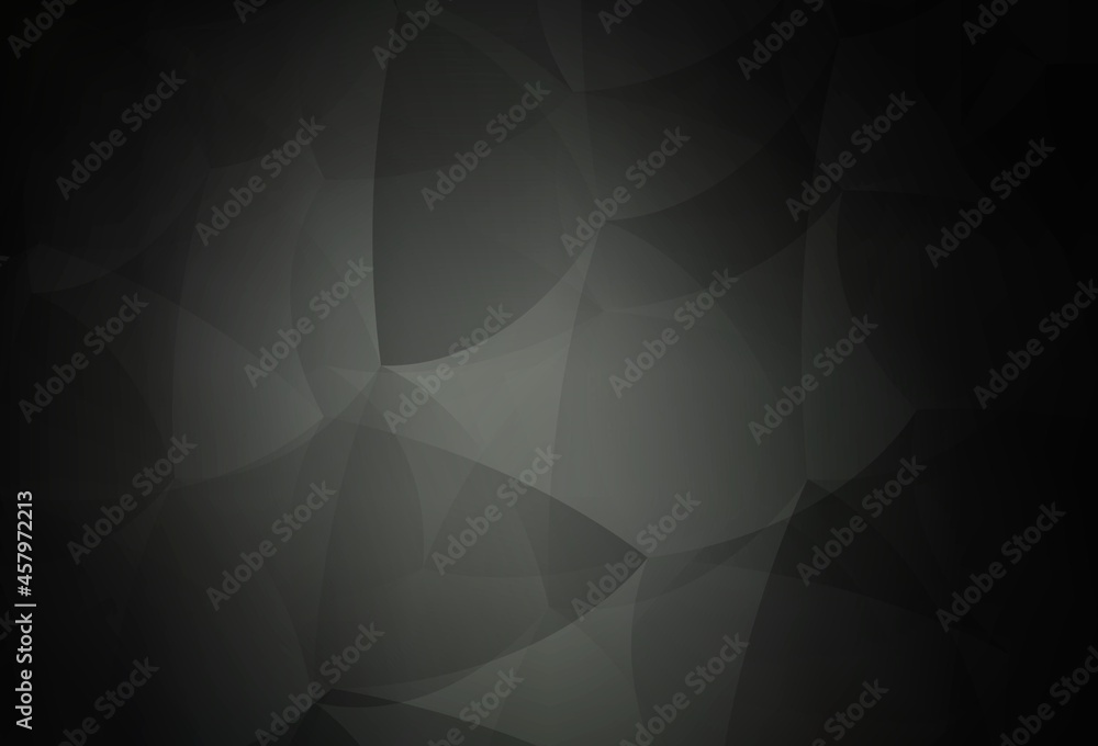 Dark Gray vector template with crystals, triangles. Dark Gray vector template with crystals, triangles.