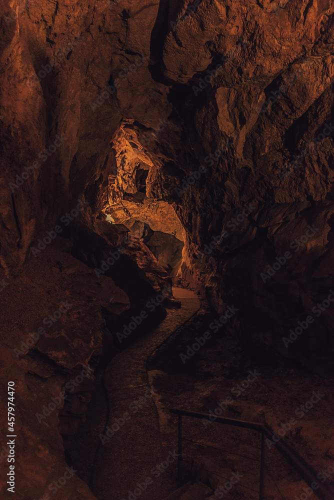 Interior of Dachstein Mammoth Cave, Krippenstein Austria.