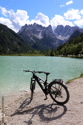 Electric Bikes in the Dolomites. South Tyrol. Italy