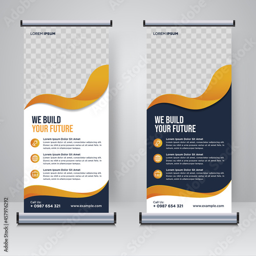 Corporate rollup or X banner design template	
 photo
