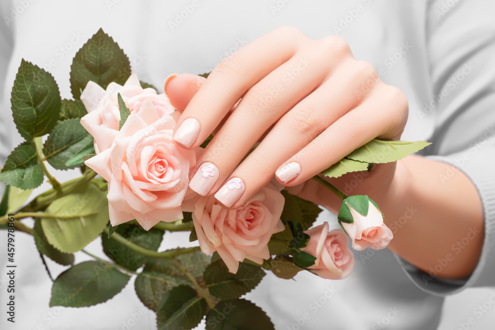 Premium Photo | Velvet Rose RoseInspired Nails Design With VelvetTextured  Concept Idea Creative Art Photoshoot