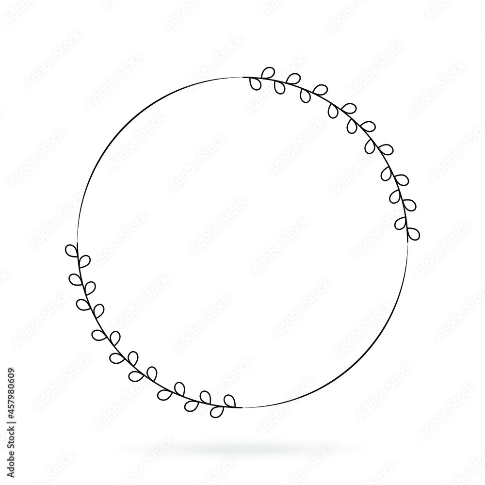 frame botanical vector design floral ornament isolated template frame botanical vector design floral ornament isolated template