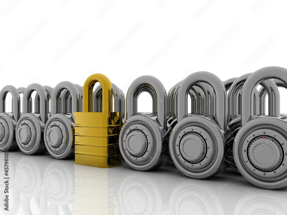 3d illustration Safety concept: Closed Padlock on digital background
3d illustration Safety concept: Closed Padlock on digital background