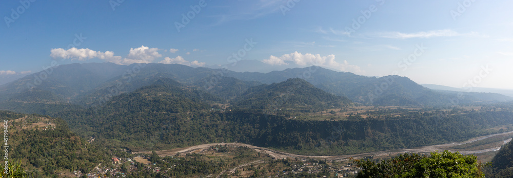 view of the Darjeeling mountains