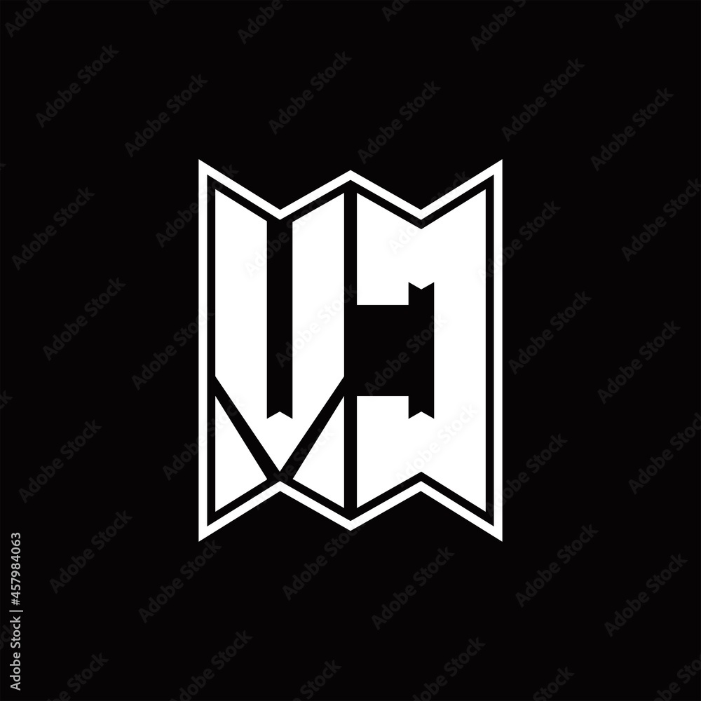 VC Logo monogram with emblem style design template VC Logo monogram with emblem style design template