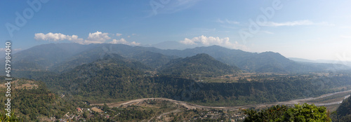 view of the Darjeeling mountains