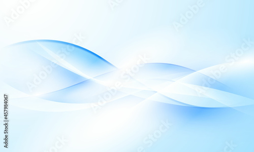 Abstract blue wave background poster with dynamic. technology network Vector illustration. © HNKz