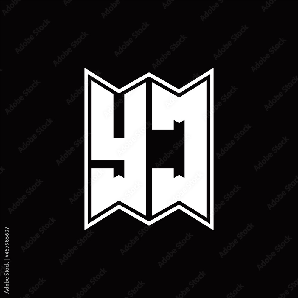 YC Logo monogram with emblem style design template YC Logo monogram with emblem style design template