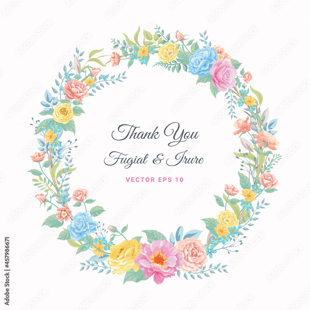 Beautiful Rose Flower and botanical leaf digital painted illustration for love wedding valentines day or arrangement invitation design greeting card Beautiful Rose Flower and botanical leaf digital painted illustration for love wedding valentines day or arrangement invitation design greeting card
