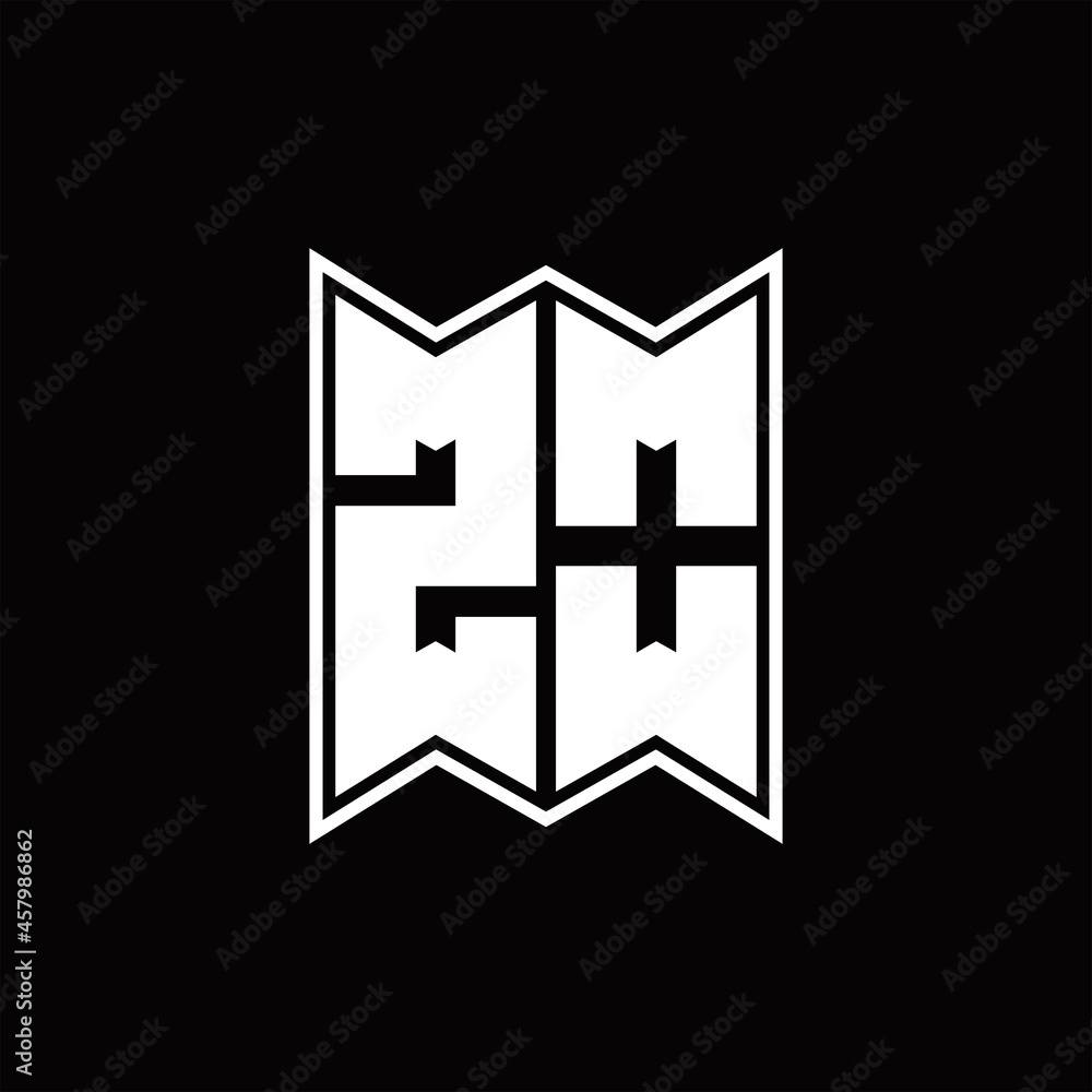 ZO Logo monogram with emblem style design template ZO Logo monogram with emblem style design template