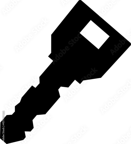 シンプルでかわいい玄関などの鍵のイラスト