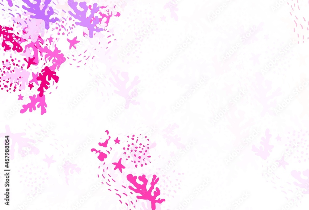 Light Pink, Yellow vector background with abstract shapes. Light Pink, Yellow vector background with abstract shapes.